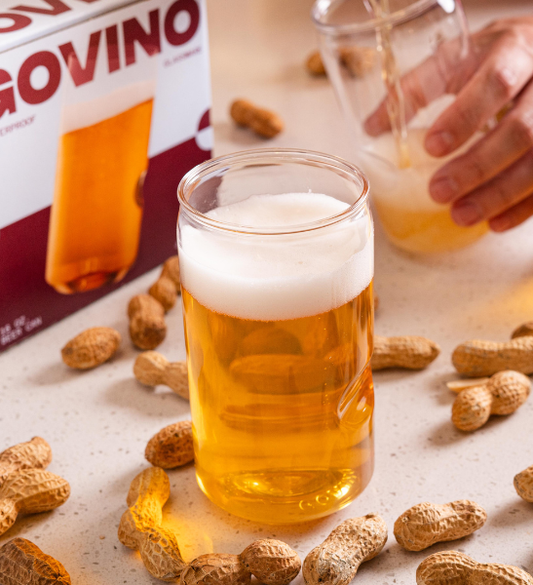 330ml Beer / Mixer  Plastic White Wine Glass - Box of 70