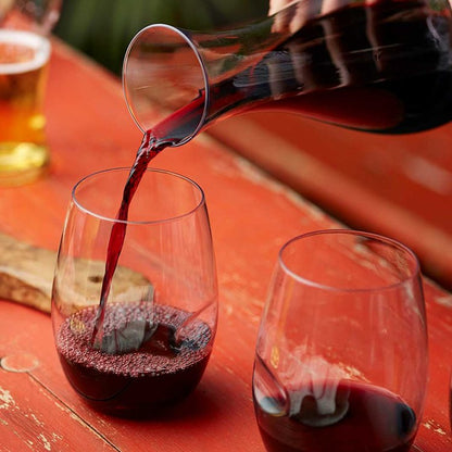 16oz/475ml Plastic Red Wine Glass - Box of 50